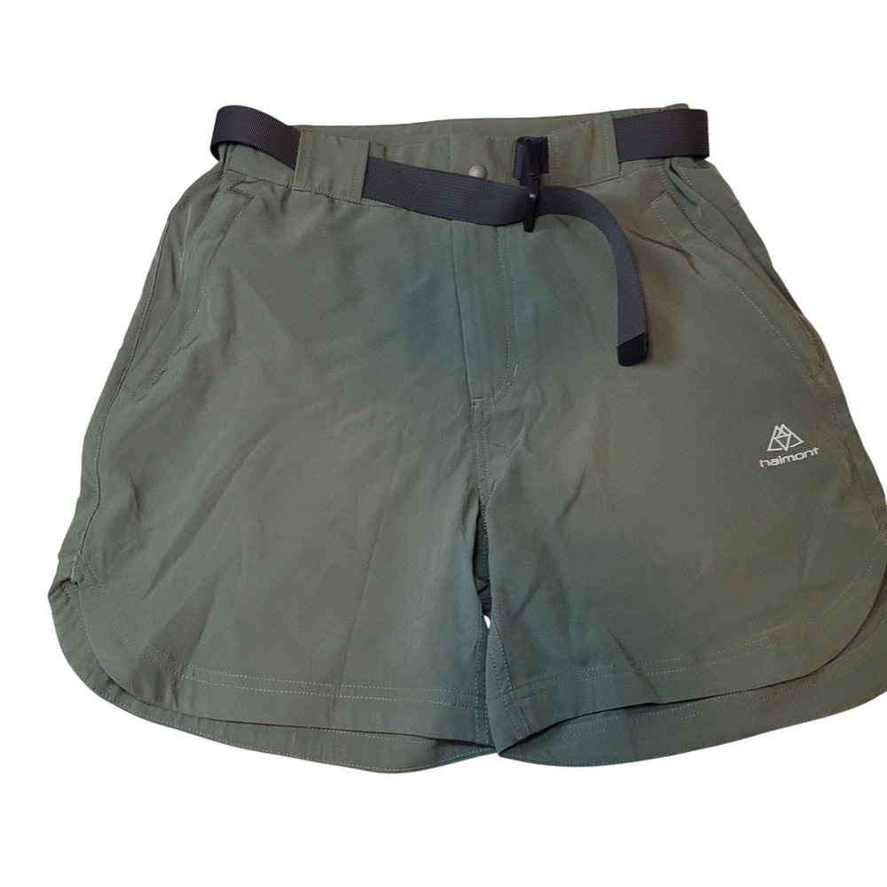 Haimont Womens Hiking Shorts XS Green Belted Outdoor Athletic Camping